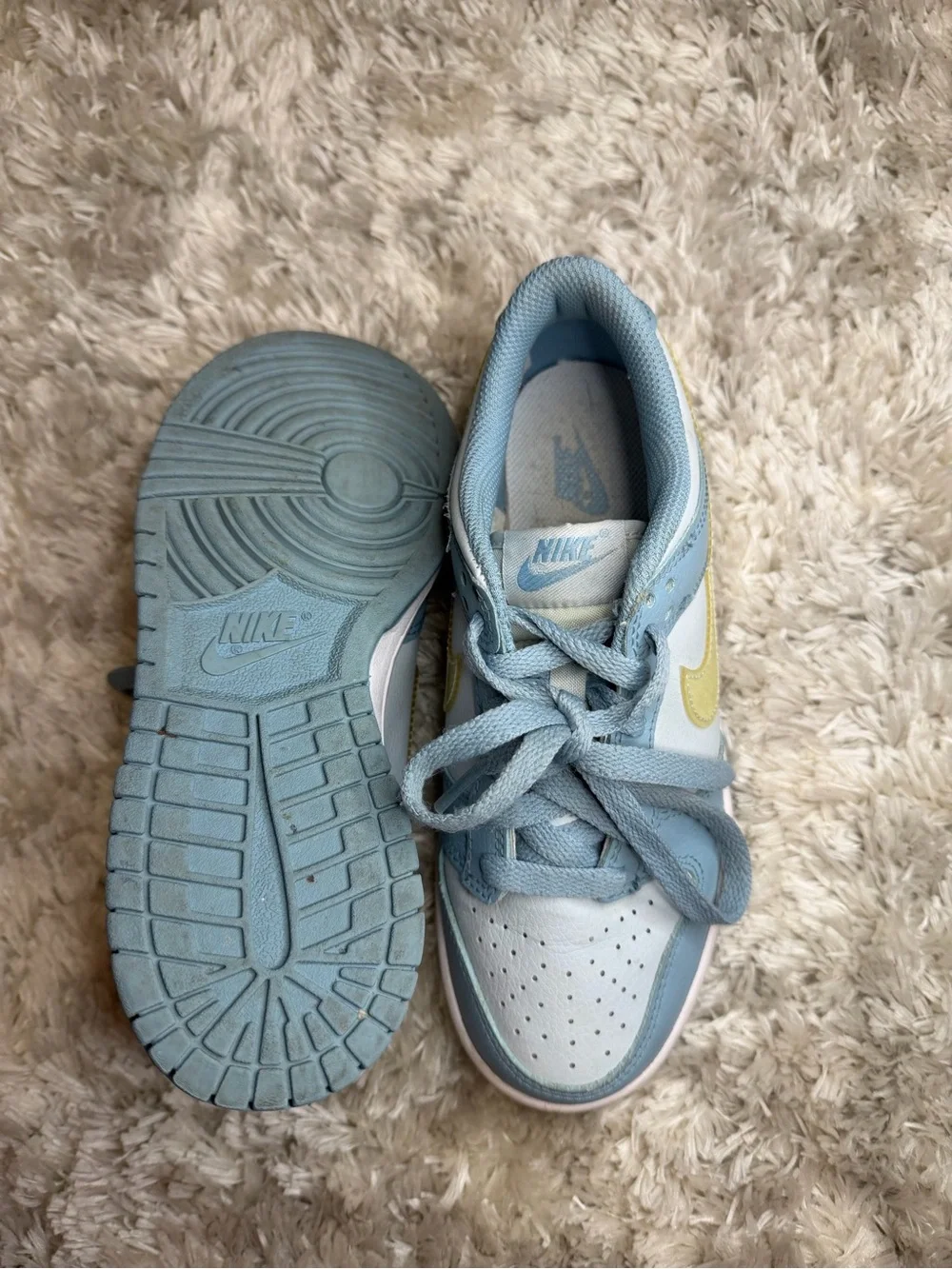 Nike Kids Low Top Sneakers - Ocean Bliss with Citron Tint